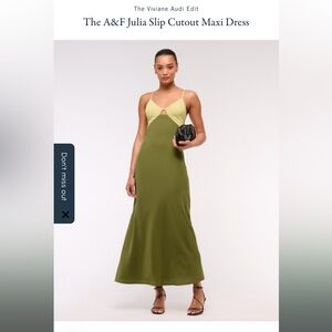 The A&F Julia Slip Cutout Maxi Dress